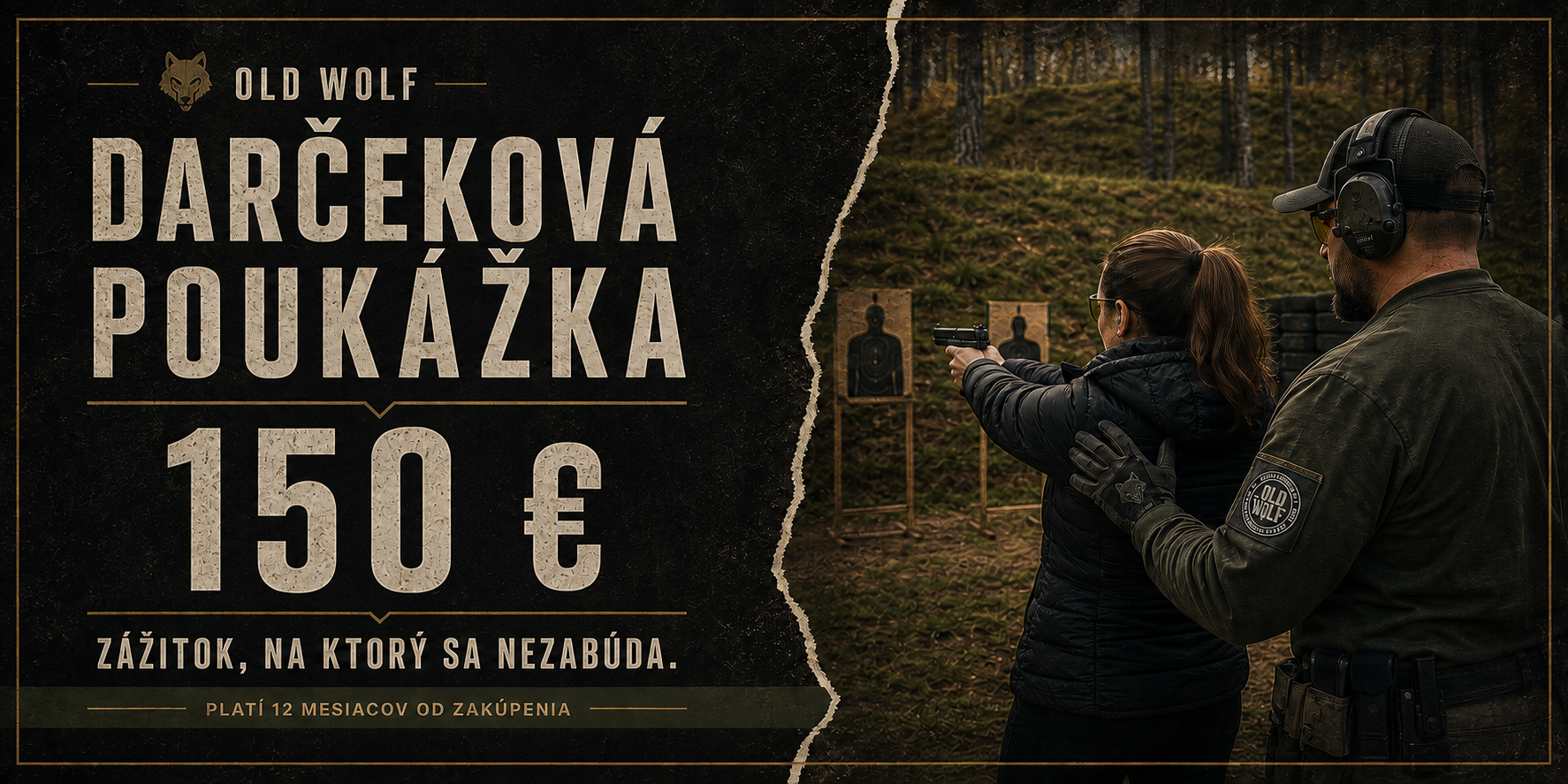 Darčeková poukážka Old Wolf 150 € — ilustračný vizuál